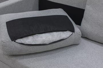 Bäddsoffa 2-sits grå - Grå - Products - Möbler - Soffa - Bäddsoffa - Framåtbäddad bäddsoffa