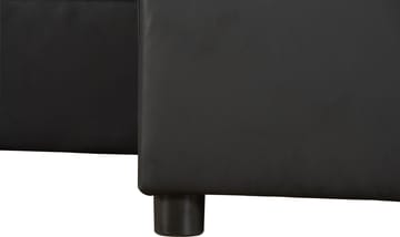 Bäddsoffa 218 cm PU-läder svart - Dream - svart - Products - Möbler - Soffa - Bäddsoffa - Bäddsoffa divan