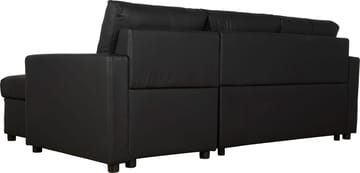 Bäddsoffa 218 cm PU-läder svart - Dream - svart - Products - Möbler - Soffa - Bäddsoffa - Bäddsoffa divan