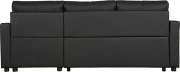 Bäddsoffa 218 cm PU-läder svart - Dream - svart - Products - Möbler - Soffa - Bäddsoffa - Bäddsoffa divan
