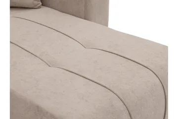 Flo Bäddsoffa Dubbeldivan 4-sits i Plysch - Vit - Products - Möbler - Soffa - Bäddsoffa - Bäddsoffa divan