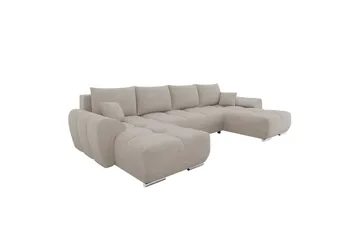 Simerly Bäddsoffa Dubbeldivan 4-sits - Beige - Products - Möbler - Soffa - Bäddsoffa - Bäddsoffa divan