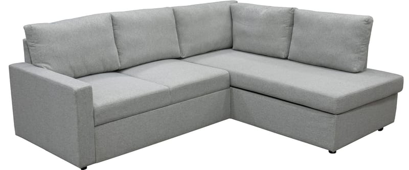 Bäddsoffa med förvaring 232 cm bred - Ljusgrå - Products - Möbler - Soffa - Bäddsoffa - Hörnbäddsoffa