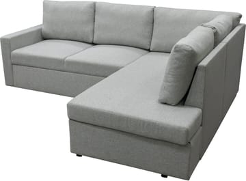 Bäddsoffa med förvaring 232 cm bred - Ljusgrå - Products - Möbler - Soffa - Bäddsoffa - Hörnbäddsoffa
