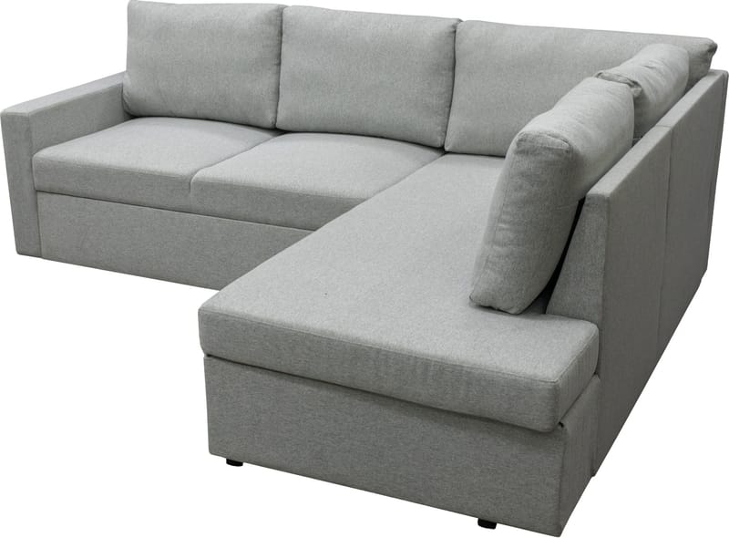 Bäddsoffa med förvaring 232 cm bred - Ljusgrå - Products - Möbler - Soffa - Bäddsoffa - Hörnbäddsoffa