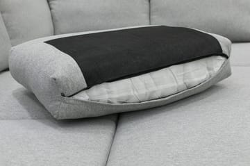 Bäddsoffa med förvaring 232 cm bred - Ljusgrå - Products - Möbler - Soffa - Bäddsoffa - Hörnbäddsoffa