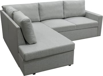 Bäddsoffa med förvaring 232 cm bred - Ljusgrå - Products - Möbler - Soffa - Bäddsoffa - Hörnbäddsoffa