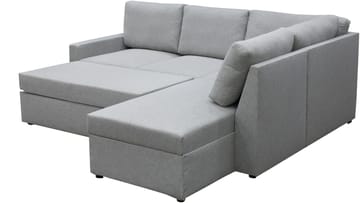 Bäddsoffa med förvaring - Grå - Products - Möbler - Soffa - Bäddsoffa - Hörnbäddsoffa