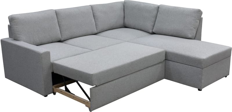 Bäddsoffa med förvaring - Grå - Products - Möbler - Soffa - Bäddsoffa - Hörnbäddsoffa