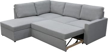 Bäddsoffa med förvaring - Grå - Products - Möbler - Soffa - Bäddsoffa - Hörnbäddsoffa