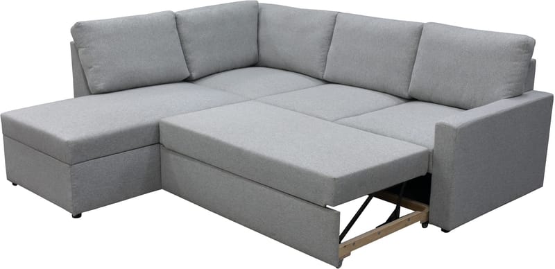 Bäddsoffa med förvaring - Grå - Products - Möbler - Soffa - Bäddsoffa - Hörnbäddsoffa