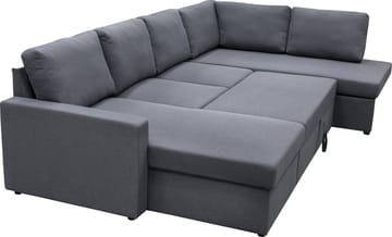 Bäddsoffa Tärnö U-modell - Mörkgrå - Products - Möbler - Soffa - Bäddsoffa - Bäddsoffa divan