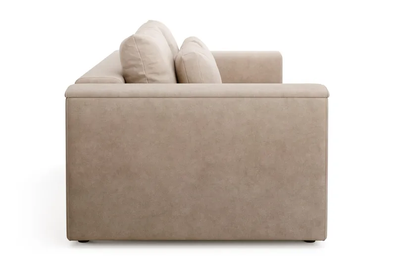 Bergen Djup 3-sits Bäddsoffa med förvaring - Beige - Products - Möbler - Soffa - Bäddsoffa - 3 sits bäddsoffa