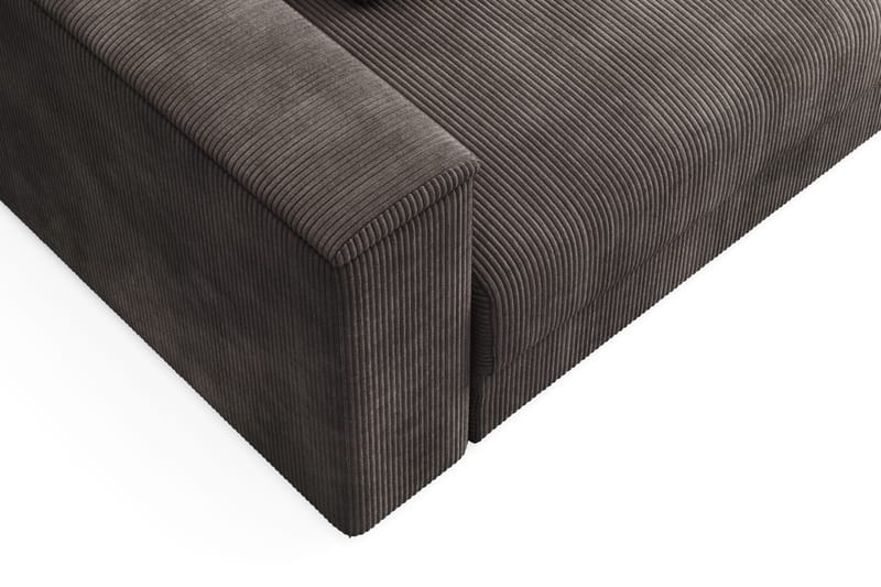 Bergen Extra djup 3-sits Bäddsoffa med Bäddmadrass i Memoryskum och Tvättbar klädsel - Mörkgrå - Products - Möbler - Soffa - Bäddsoffa - 3 sits bäddsoffa