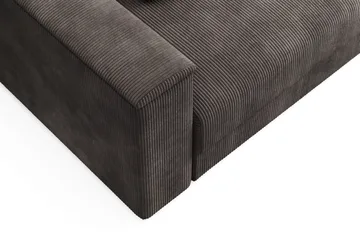 Bergen Extra djup 3-sits Bäddsoffa med Bäddmadrass i Polyesterskum Vändbar Sommar- & Vintersida och Tvättbar klädsel - Brun Manchester - Products - Möbler - Soffa - Bäddsoffa - 3 sits bäddsoffa