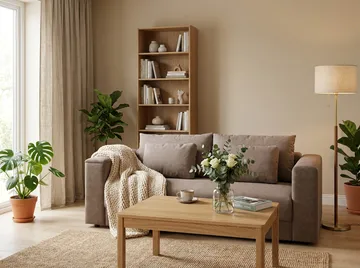 Bergen Extra djup 3-sits Bäddsoffa med Bäddmadrass i Polyesterskum Vändbar Sommar- & Vintersida och Tvättbar klädsel - Beige Tyg - Products - Möbler - Soffa - Bäddsoffa - 3 sits bäddsoffa