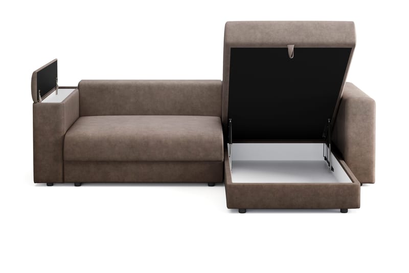 Bergen Extra djup 3-sits Bäddsoffa med Divan och Bäddmadrass i Memoryskum och Tvättbar klädsel - Beige Tyg - Products - Möbler - Soffa - Bäddsoffa - Bäddsoffa divan