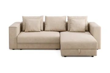 7 cm Mjuk/Medium Memoryskum, Tryckavlastande med Tvättbar Klädsel - Beige