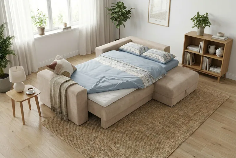 Bergen Extra djup 3-sits Bäddsoffa med Divan och Bäddmadrass i Memoryskum och Tvättbar klädsel - Brun Tyg - Products - Möbler - Soffa - Bäddsoffa - Bäddsoffa divan