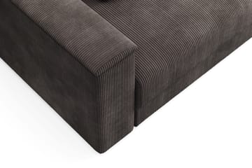 Bergen Extra djup 3-sits Bäddsoffa med Divan och Bäddmadrass i Memoryskum och Tvättbar klädsel - Mörkgrå - Products - Möbler - Soffa - Bäddsoffa - Bäddsoffa divan