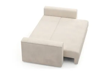 Bergen Extra Djup 3-sits Bäddsoffa med förvaring i manchester - Beige - Products - Möbler - Soffa - Bäddsoffa - 3 sits bäddsoffa