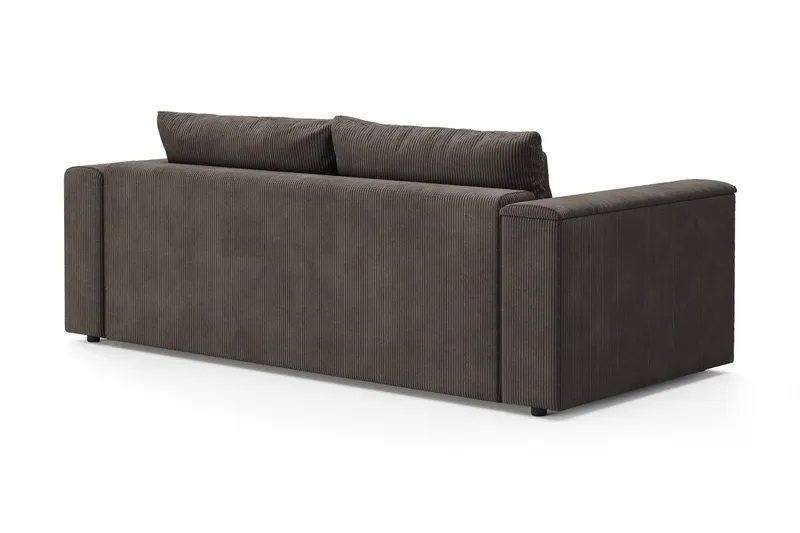 Bergen Extra Djup 3-sits Bäddsoffa med förvaring i manchester - Brun - Products - Möbler - Soffa - Bäddsoffa - 3 sits bäddsoffa