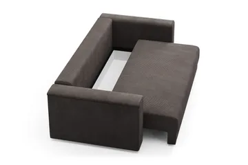 Bergen Extra Djup 3-sits Bäddsoffa med förvaring i manchester - Mörkgrå - Products - Möbler - Soffa - Bäddsoffa - 3 sits bäddsoffa