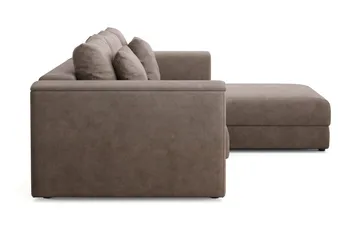 Bergen Extra Djup 3-sits Bäddsoffa med vändbar divan och förvaring - Brun - Products - Möbler - Soffa - Bäddsoffa - Bäddsoffa divan