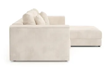 Bergen Extra Djup 3-sits Bäddsoffa med vändbar divan och förvaring i manchester - Beige - Products - Möbler - Soffa - Bäddsoffa - Bäddsoffa divan