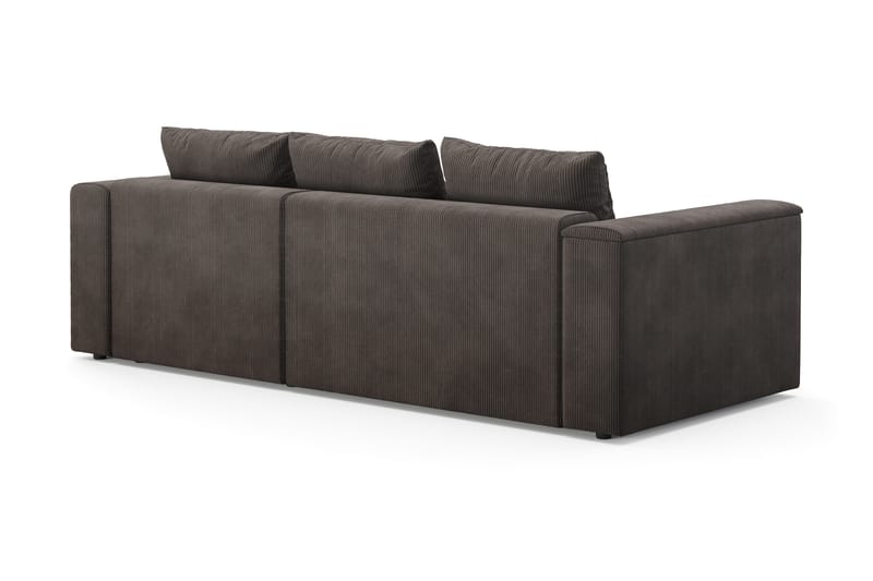 Bergen Extra Djup 3-sits Bäddsoffa med vändbar divan och förvaring i manchester - Brun - Products - Möbler - Soffa - Bäddsoffa - Bäddsoffa divan