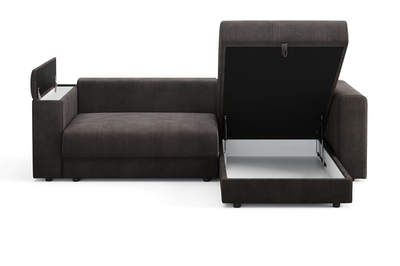 Bergen Extra Djup 3-sits Bäddsoffa med vändbar divan och förvaring i manchester - Mörkgrå - Products - Möbler - Soffa - Bäddsoffa - Bäddsoffa divan