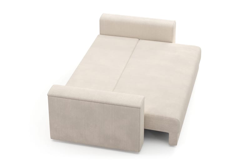 Bergen Extra djup Framåtbäddad 3-sits Bäddsoffa med Bäddmadrass i Memoryskum och Tvättbar klädsel - Beige Manchester - Products - Möbler - Soffa - Bäddsoffa - 3 sits bäddsoffa
