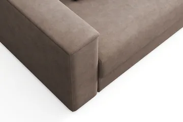 Bergen Extra djup Framåtbäddad 3-sits Bäddsoffa med Bäddmadrass i Polyesterskum Vändbar Sommar- & Vintersida och Tvättbar klädsel - Beige Tyg - Products - Möbler - Soffa - Bäddsoffa - 3 sits bäddsoffa