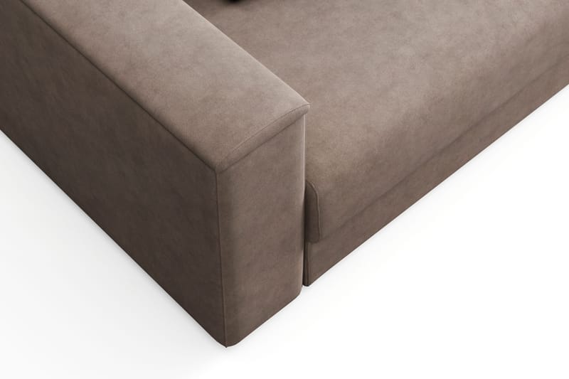 Bergen Extra djup Framåtbäddad 3-sits Bäddsoffa med Bäddmadrass i Polyesterskum Vändbar Sommar- & Vintersida och Tvättbar klädsel - Beige Tyg - Products - Möbler - Soffa - Bäddsoffa - 3 sits bäddsoffa