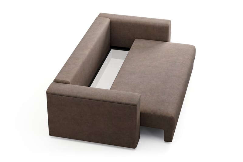 Bergen Extra djup Framåtbäddad 3-sits Bäddsoffa med Bäddmadrass i Polyesterskum Vändbar Sommar- & Vintersida och Tvättbar klädsel - Beige Tyg - Products - Möbler - Soffa - Bäddsoffa - 3 sits bäddsoffa