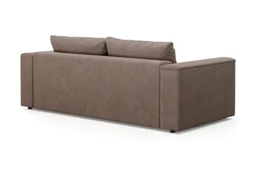 Bergen Extra Djup Framåtbäddad 3-sits Bäddsoffa med förvaring - Brun - Products - Möbler - Soffa - Bäddsoffa - 3 sits bäddsoffa