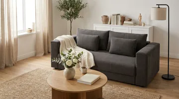 Bergen Extra Djup Framåtbäddad 3-sits Bäddsoffa med förvaring i manchester - Brun - Products - Möbler - Soffa - Bäddsoffa - 3 sits bäddsoffa