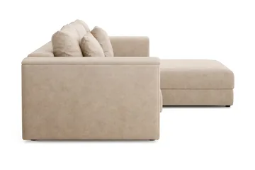 Bergen Extra Djup Framåtbäddad 3-sits Bäddsoffa med vändbar divan och förvaring - Beige - Products - Möbler - Soffa - Bäddsoffa - Bäddsoffa divan