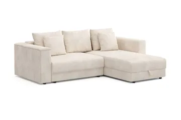 Bergen Extra Djup Framåtbäddad 3-sits Bäddsoffa med vändbar divan och förvaring i manchester - Beige - Products - Möbler - Soffa - Bäddsoffa - Bäddsoffa divan