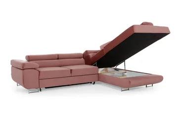 Bobis Bäddsoffa med Schäslong Höger - Grå - Products - Möbler - Soffa - Bäddsoffa - Bäddsoffa divan