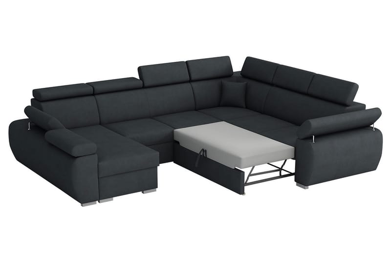 Boston Hörnsoffa Höger - Mörkgrå - Products - Möbler - Soffa - Bäddsoffa - Hörnbäddsoffa