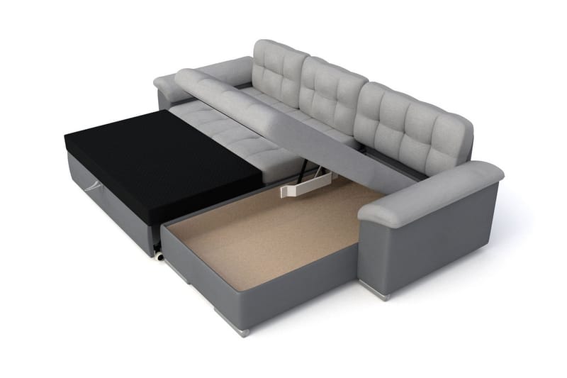 Camior 4-sits Bäddsoffa - Grå - Products - Möbler - Soffa - Bäddsoffa - Bäddsoffa divan