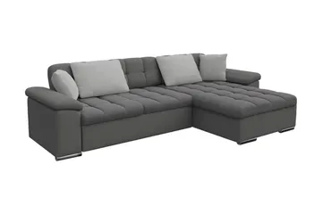 Camior Bäddsoffa m. Divan Förvaring 3-sits 227x129 - Grå - Products - Möbler - Soffa - Bäddsoffa - Bäddsoffa divan