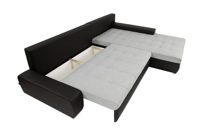 Cerys Bäddsoffa m. Divan 3-sits - Vit - Products - Möbler - Soffa - Bäddsoffa - Bäddsoffa divan