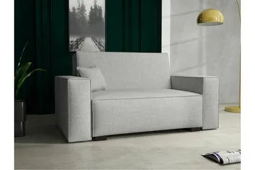 Denegal 2-sits liten bäddsoffa i Tyg - Grå - Products - Möbler - Soffa - Bäddsoffa - 2 sits bäddsoffa