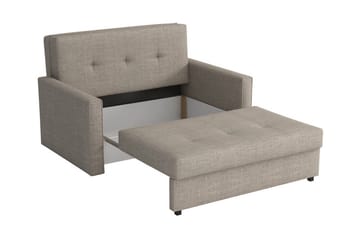 Denegal 2-sits liten bäddsoffa i Plysch - Grå - Products - Möbler - Soffa - Bäddsoffa - 2 sits bäddsoffa