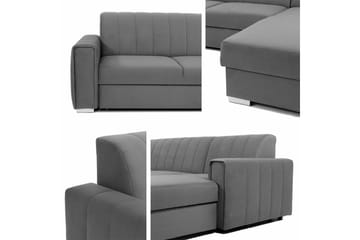 Denegal 3-sits Hörnbäddsoffa Black - Products - Möbler - Soffa - Bäddsoffa - Bäddsoffa divan