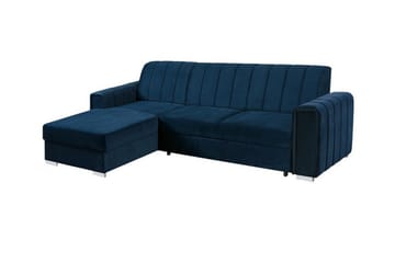 Denegal 3-sits Hörnbäddsoffa Dark blue - Products - Möbler - Soffa - Bäddsoffa - Hörnbäddsoffa
