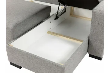 Denegal 3-sits Hörnbäddsoffa - Mörkgrå - Products - Möbler - Soffa - Bäddsoffa - Hörnbäddsoffa