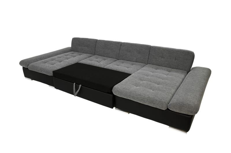 Dewitt Bäddsoffa Dubbeldivan 5-sits - Grå - Products - Möbler - Soffa - Bäddsoffa - U bäddsoffa